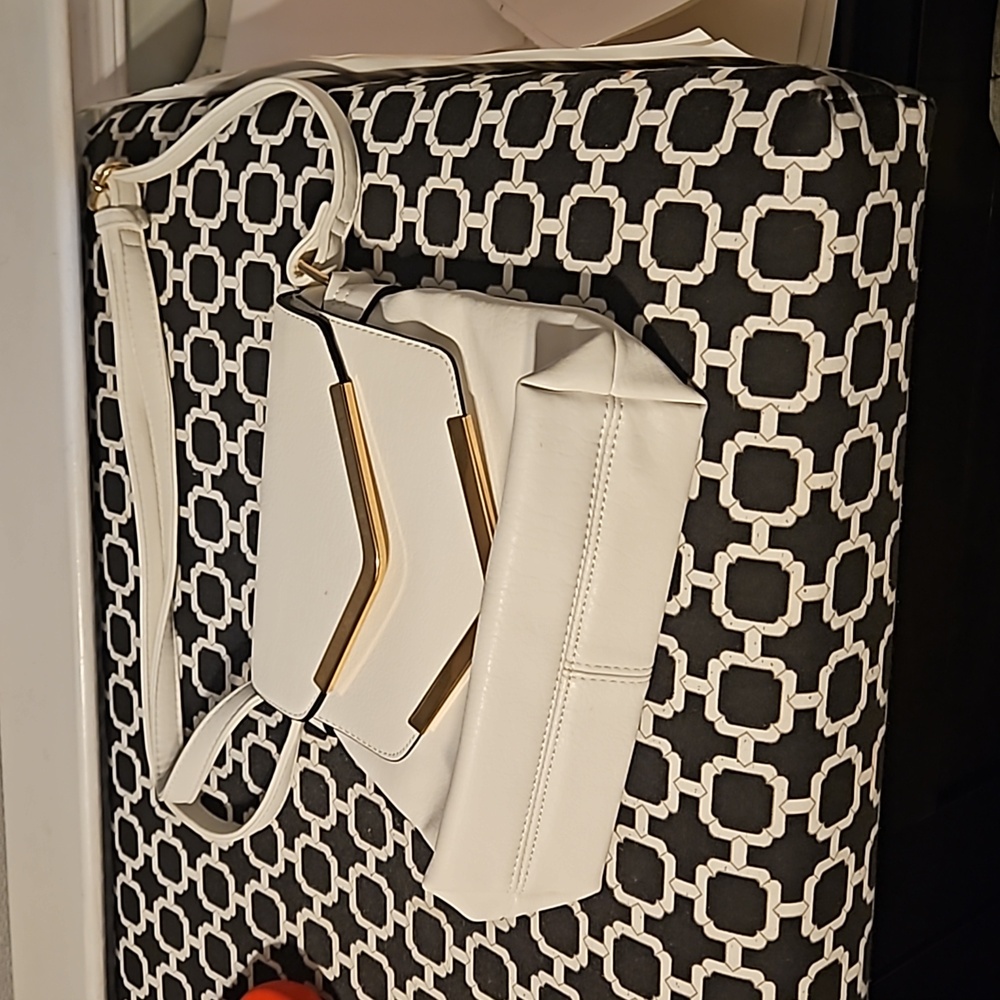 White Leather Handbag